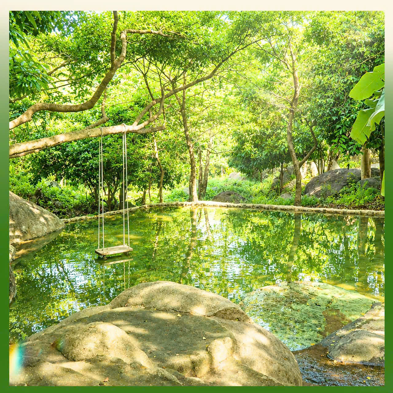 Natural pools & waterfalls